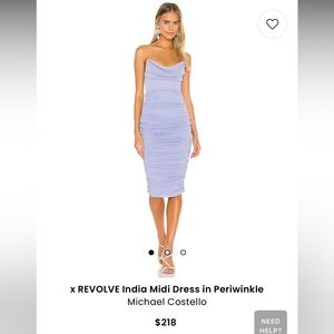 Michael Costello x REVOLVE India Midi Dress in Periwinkle
